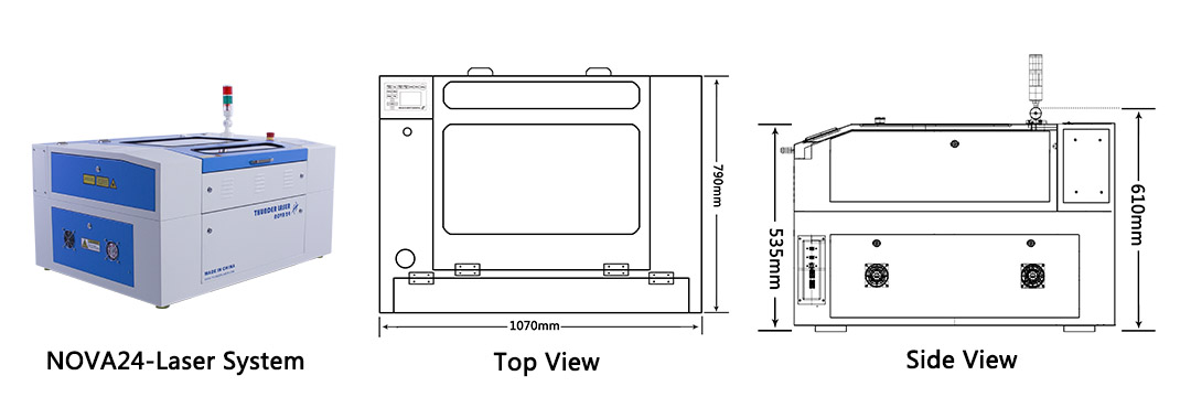 nova24 size laser cutter