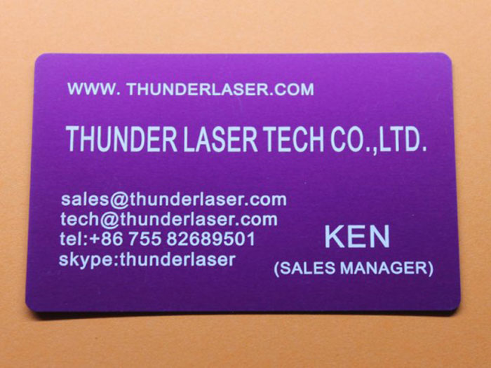 anodized-aluminum laser cutter sample photo
