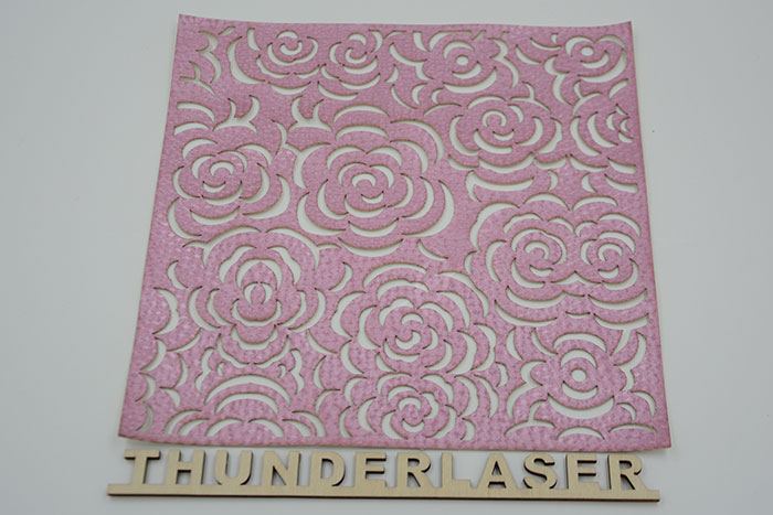 pink Fabric-Leather laser cutter