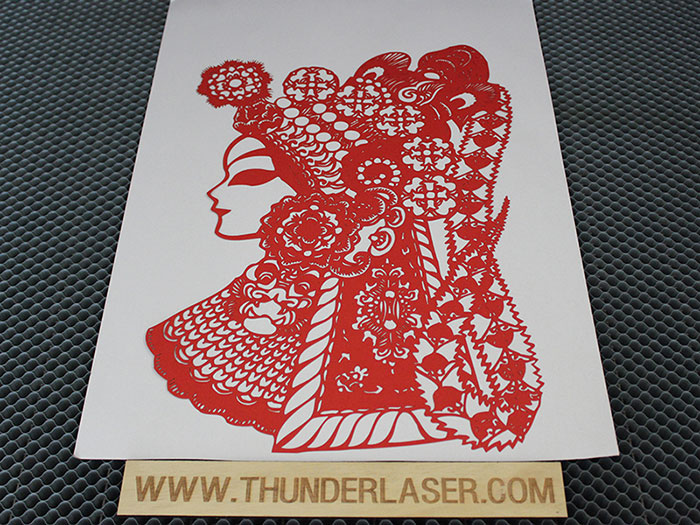 red people Paper laser cutter