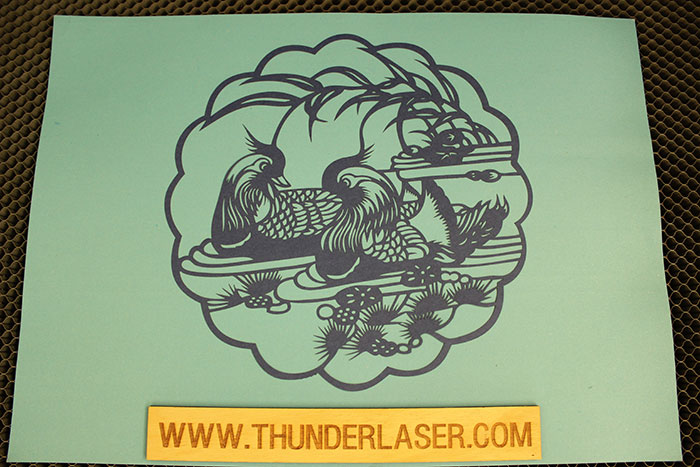 mandarin duck Paper laser cutter