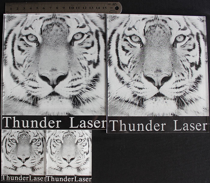 tiger photo laser engraver