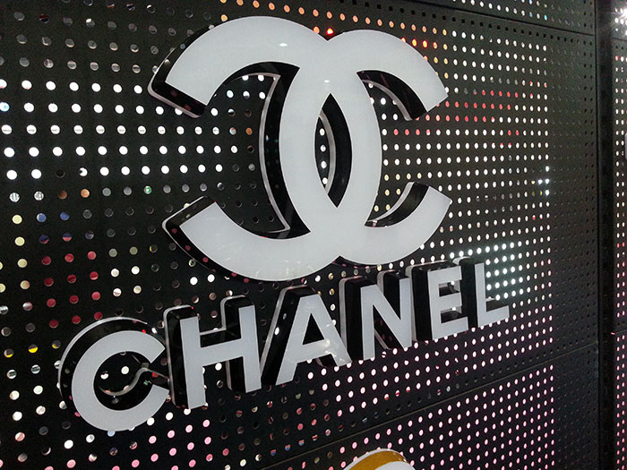 chanel Signage-photo laser cutter