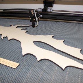 Laser wood cutting – cutting a sword 1