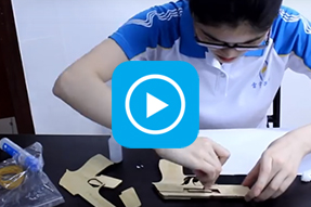 Laser cutting Toy gun