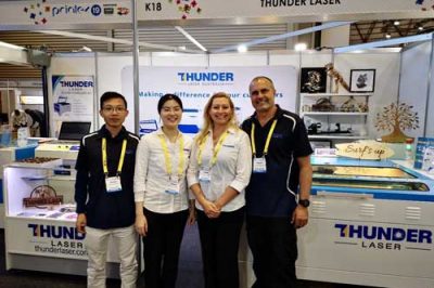Thunder Laser take part in the Printex 2019 exhibition
